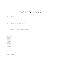 기획서 (SKICAMP기획서) 기획서 (SKICAMP기획서)